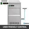 Machine à glace électrique - flocon de neige - broyeur à glace - acier inoxydable - 270W