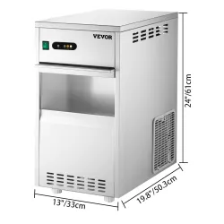 Elektrisk ismaskin - snöflingor - iskross - rostfritt stål - 270W
