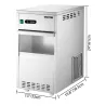 Electric ice machine - snowflake maker - ice crusher - stainless steel - 270WKitchen