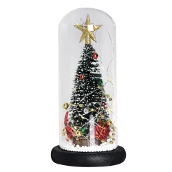 NavidadÁrbol de Navidad decorativo - en cúpula de cristal - con LED