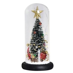 Árvore de Natal decorativa - em cúpula de vidro - com LED