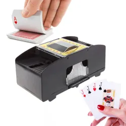 Automatyczne tasowanie kart pokerowych - zasilanie bateryjnePuzzle & gry