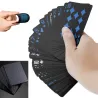 Rompecabezas & juegosNaipes de póquer negros - impermeables - con estuche