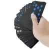 Rompecabezas & juegosNaipes de póquer negros - impermeables - con estuche
