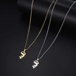 Elegant halsband med delfin