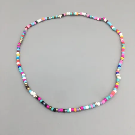 CollarCollar corto clásico - con cuentas de colores - hilo elástico