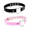 Sexy Vintage choker - kort skinnkjede med hjerte - justerbar