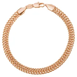 Trendy bred mesh armbånd - punk stil - rustfrit stål