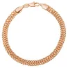 Trendy bred mesh armbånd - punk stil - rustfrit stål