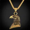 Pendentif en forme d'aigle avec chaîne - unisexe - acier inoxydable