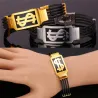 US Dollar mønster armbånd - 316L rustfrit stål