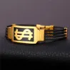 US Dollar mønster armbånd - 316L rustfrit stål