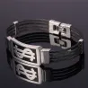 US Dollar mønster armbånd - 316L rustfrit stål