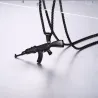 AK47-Anhänger in Form eines Sturmgewehrs – Edelstahlhalskette – Hip-Hop-/Army-Stil