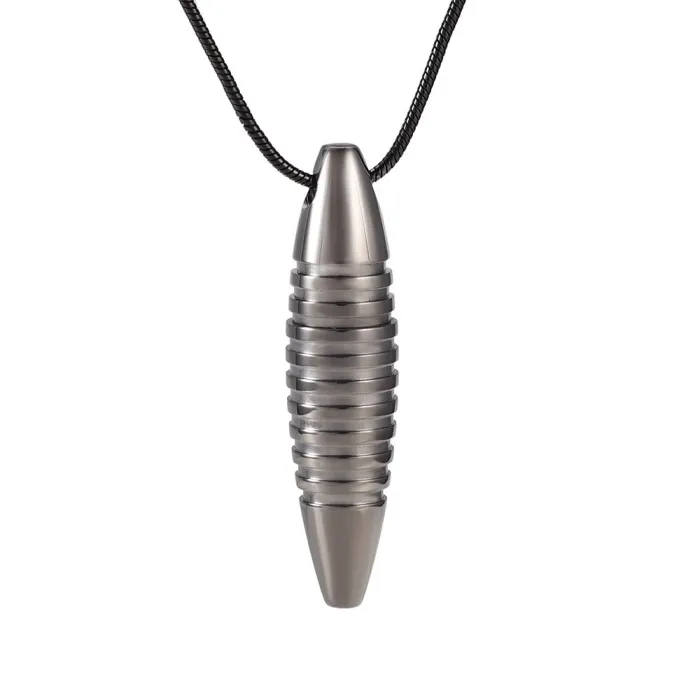 Collier avec pendentif en forme de balle - porte-cendres de crémation commémoratif - mini urne - ouvrable