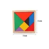 De maderaRompecabezas de tangram de madera - bloques de rompecabezas - juguete educativo