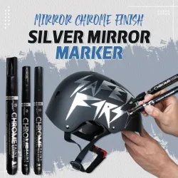 Flytande silvermarkör - spegelkromfinish - permanent bläck