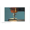 TextilMini máquina de coser - portátil - pedal / mesa de mano / hilos - con luz