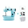 Mini sewing machine - portable - foot pedal / hand table / threads - with lightTextile
