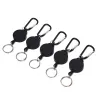 Mini telescopic keychain - retractable pull rope - with carabiner - 5 piecesKeyrings