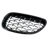 Fornyre - gitter - blank sort diamant - til BMW E60 E61 528i 550i 535i M5