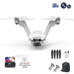 V-formad quadcopter - hopfällbar - med dubbla propellrar - tvåaxlig gimbal - kamera - GPS - professionell RC Drone