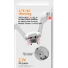 V-formet quadcopter - foldbar - med to propeller - to-akset gimbal - kamera - GPS - professionel RC Drone