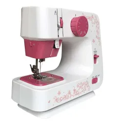 Mini machine à coudre électrique - Double vitesse - Double Threads - Modèle de feuilles / oiseaux