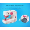 TextilMini máquina de coser eléctrica - velocidad dual - doble hilos - hojas / patrón de aves