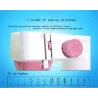 Mini Electric Symaskin - Dubbelhastighet - Dubbelgängor - Blad / Fåglar Mönster