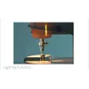 Mini portable sewing machine - with foot pedal - double threads - LED - pinkTextile