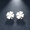 AretesAretes de trébol de cuatro hojas - oro / plata