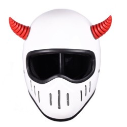 Decoração de capacete de moto - chifre do diabo com ventosa - 2 peças