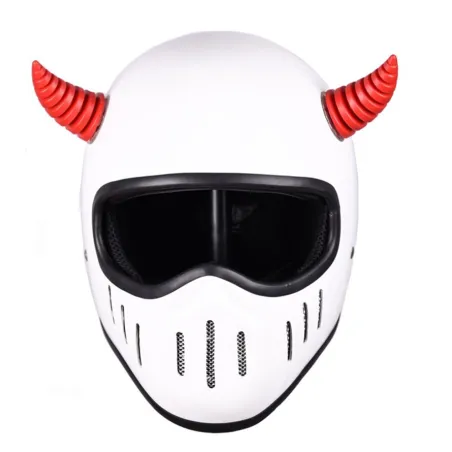 Décoration casque moto - corne de diable avec ventouse - 2 pièces