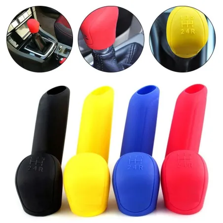 Couvercle universel de poignée de changement de vitesse / frein à main - silicone - ensemble de 2 pièces