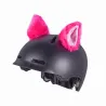 Décoration casque moto - peluche oreilles de chat