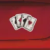 Car vinyl sticker - Aces playing cards - waterproofStickers