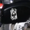 PegatinasAdhesivo reflectante para coche/moto - calavera / cartas Aces