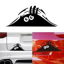 Samoprzylepna naklejka na samochód - wodoodporna - zabawne oczy zerkającego potwora
