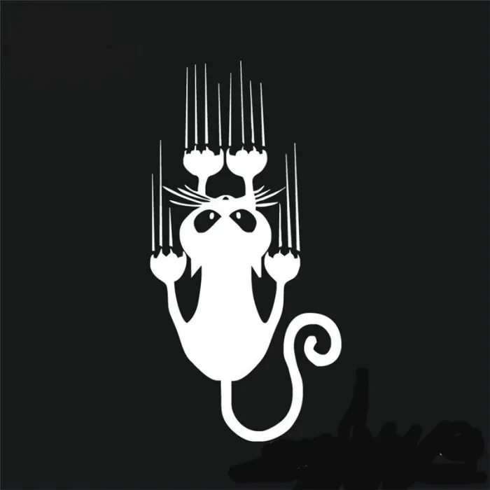 Vindusbilklistremerke - refleks - klatrekatt