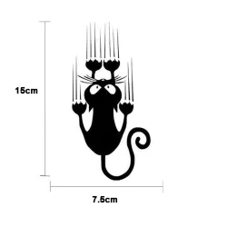 Vetrofania auto - riflettente - gatto rampicante