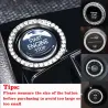Car engine start / stop switch button cover - with crystalsStyling parts