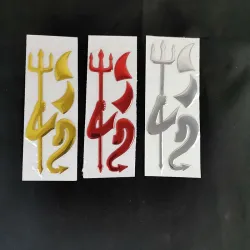 Auto / motor sticker - 3D duivelStickers
