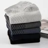 Moda de hombresCalcetines de bambú para hombre - transpirables - elásticos - hasta el tobillo - 10 pares