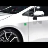 Aluminium bil / motorsykkel klistremerke - fire blad lykkekløver