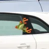 Bilruteklistermärke - kikgroda - vattentät
