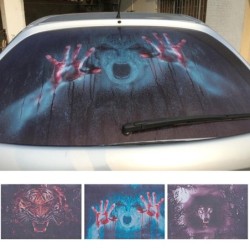 Auto Heckscheibenaufkleber - wasserfest - Sonnenschutz - Horror Design
