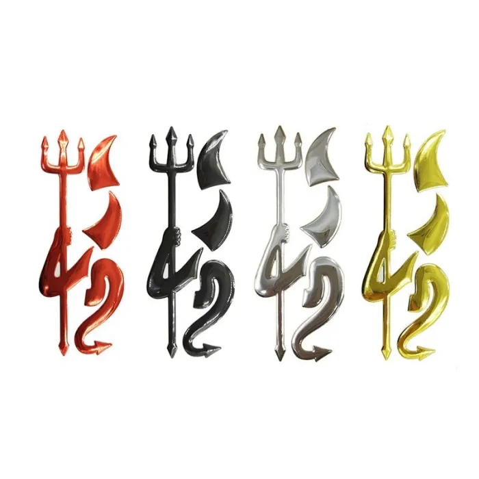 Auto- / Motorradaufkleber - 3D-Teufel