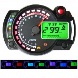 RX2N - 15000 rpm - compteur de vitesse moto - compteur kilométrique LCD