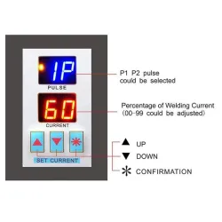 Machine de soudage par points - soudeuse par points de batterie pour batterie 18650 - lumière LED 1,5kw - 110V -220V